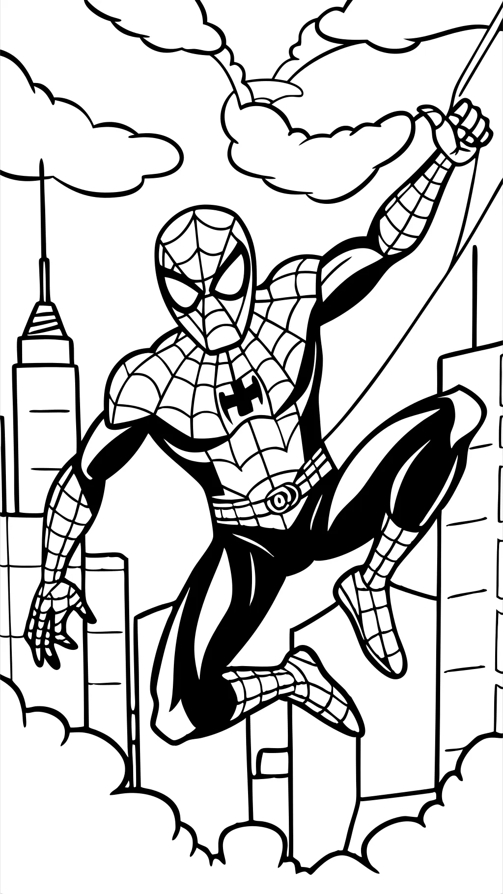 free printable coloring pages spiderman